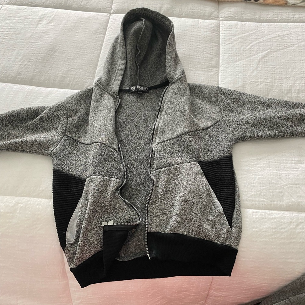 Kids jacket with hooded and zipper